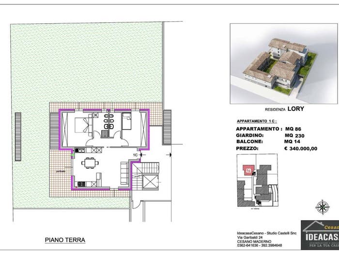 Appartamento trilocale in vendita in Via Federigo Borromeo, Cesano Maderno