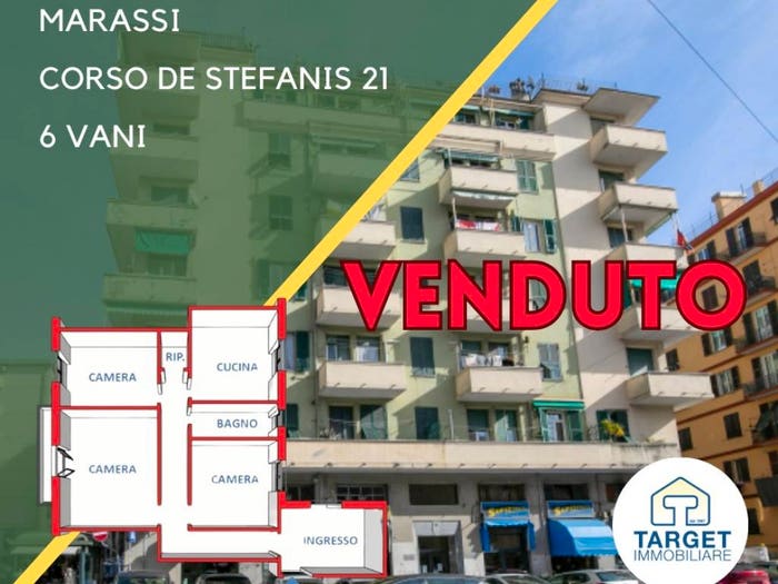 Appartamento trilocale in vendita in Corso Alessandro de Stefanis, Marassi, Genova