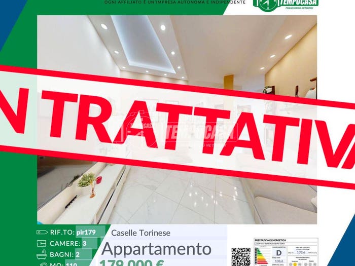 Appartamento con 5 locali in vendita in Via Luigi Pirandello, Centro, Caselle Torinese