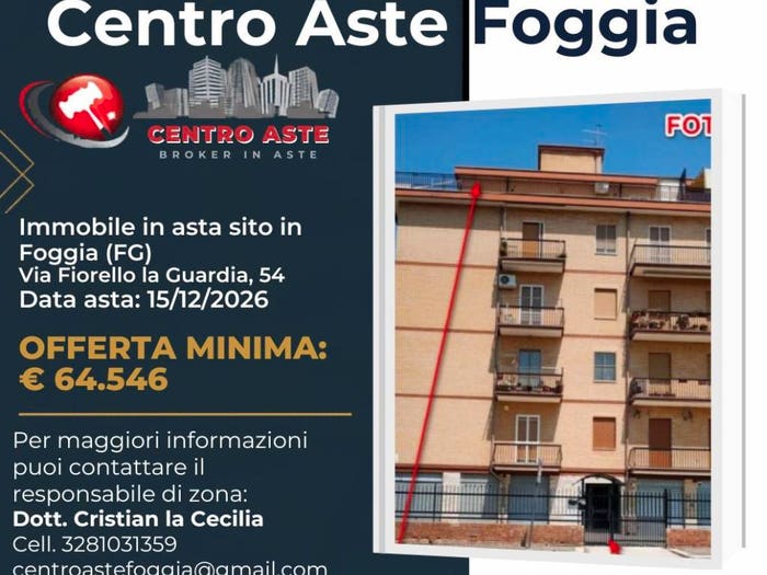 Appartamento trilocale in vendita in Via Fiorello La Guardia n Foggia FG Italia, San Ciro Stadio, Foggia