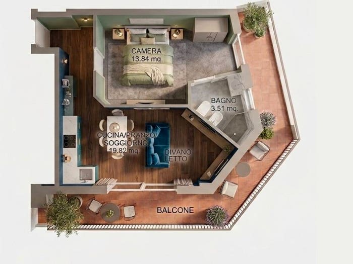 Appartamento bilocale in vendita in Viale Mare, Centro, Gabicce Mare