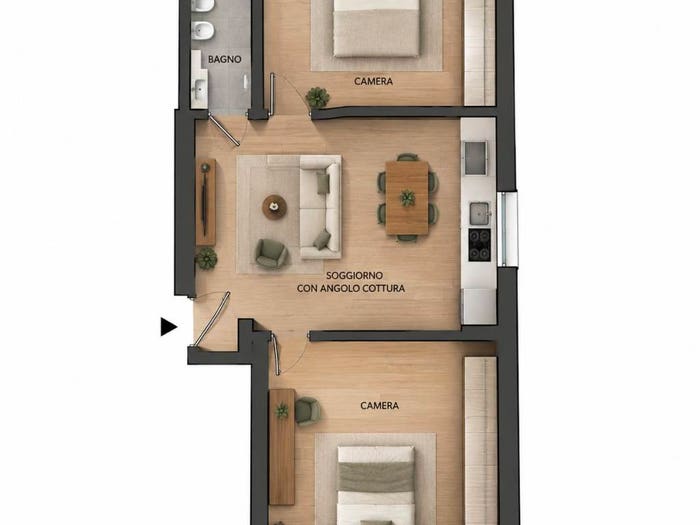 Appartamento trilocale in vendita in Mazzini Fossolo, Bologna