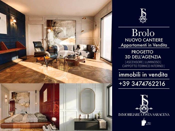 Appartamento trilocale in vendita in Via Vittorio Emanuele III, Brolo