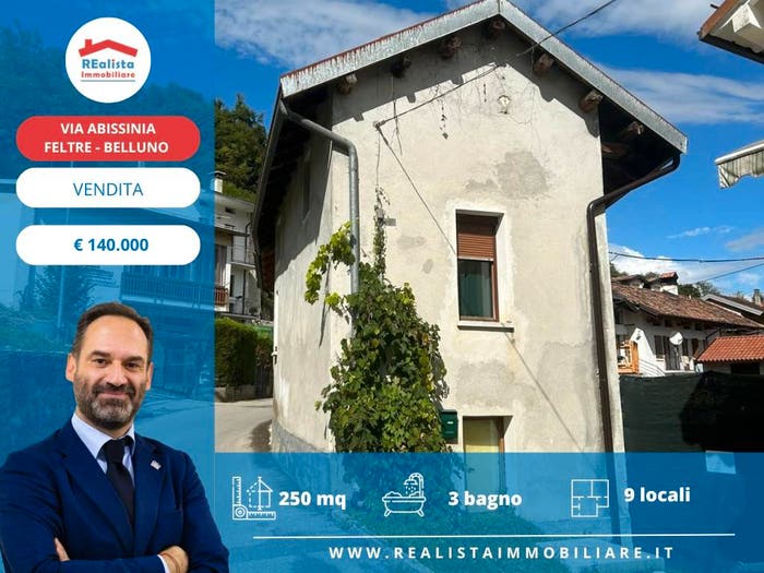 Casa trilocale in vendita in Via Abissinia, Centro, Feltre