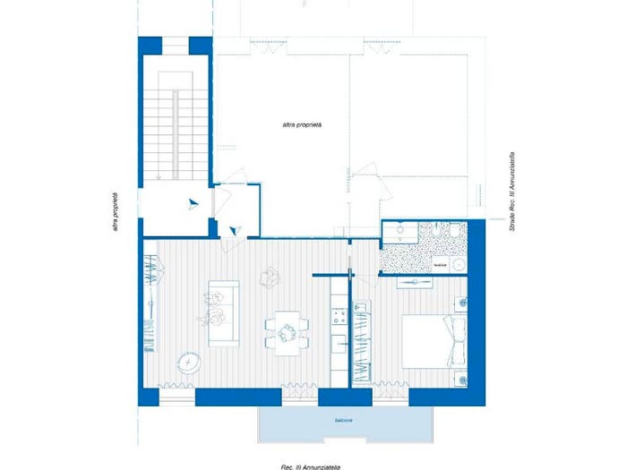 Appartamento bilocale in vendita in Via Annunziatella Recinto, Centro, Matera