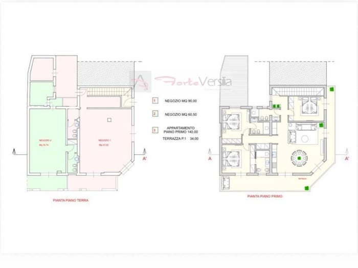 Casa quadrilocale in vendita in Via Mazzini, Centro, Forte dei Marmi