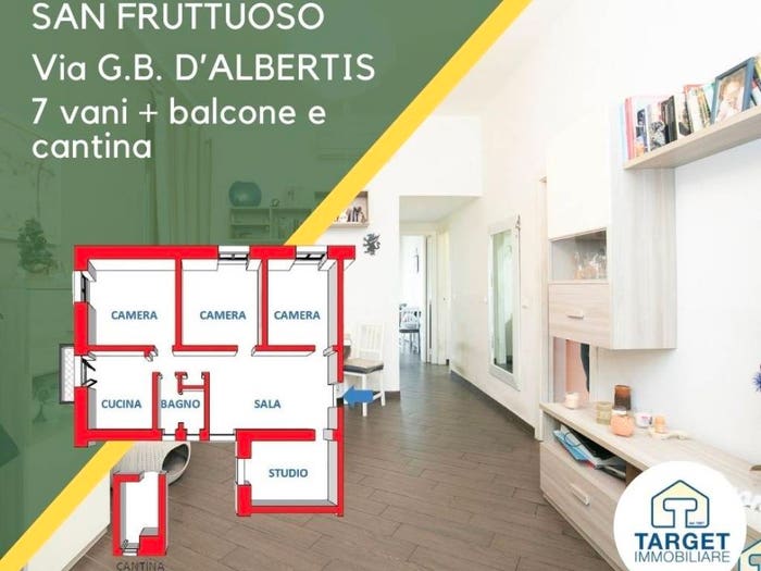 Appartamento con 5 locali in vendita in Via Contubernio Giovanni Battista d'Albertis, San Fruttuoso, Genova