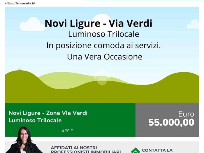 Appartamento trilocale in vendita in Via Verdi, Novi Ligure