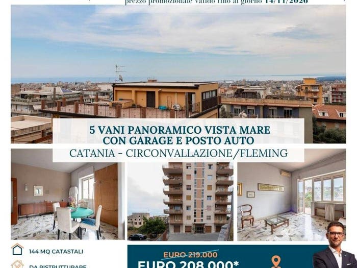 Appartamento con 5 locali in vendita in Via Ardizzone Gioeni, Gioeni, Catania