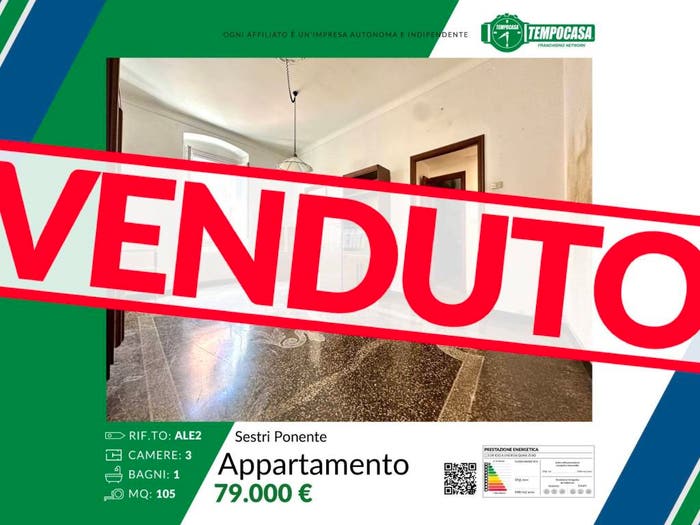 Appartamento quadrilocale in vendita in Via Alemanno da Costa, Sestri Ponente, Genova
