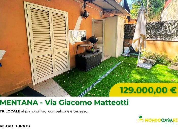 Appartamento trilocale in vendita in Via Giacomo Matteotti, Centro, Mentana
