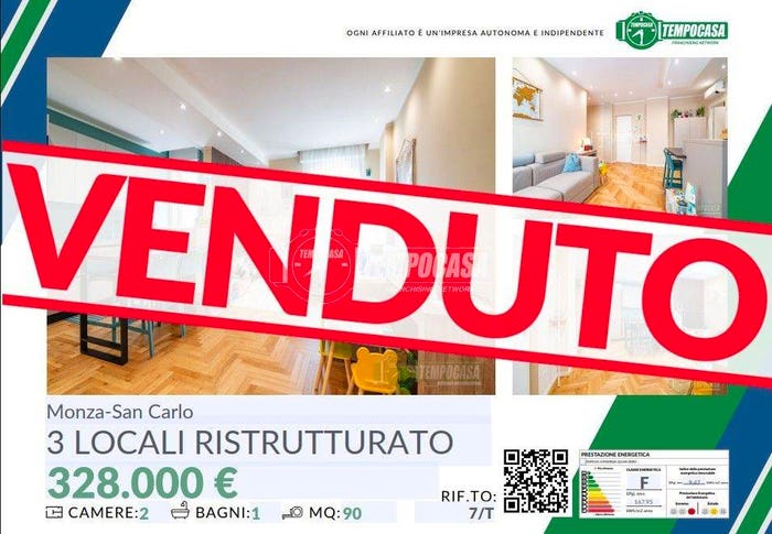 Appartamento trilocale in vendita in Via Gaetana Agnesi, San Carlo Stazione, Monza