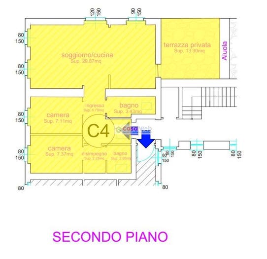 Appartamento trilocale in vendita in VIA CREVA, Centro, Luino