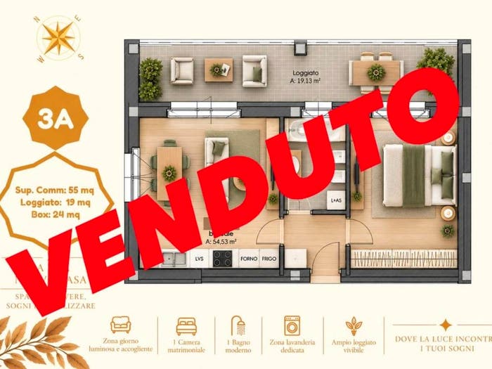 Appartamento bilocale in vendita in Via Certosa di Pavia, Centro, Lacchiarella