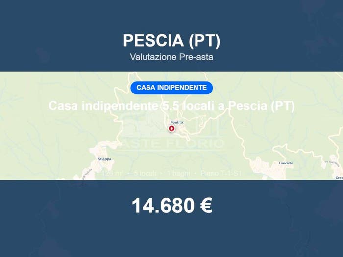 Casa con 5 locali in vendita in Via Lunga, Castelli Pescia Nord, Pescia