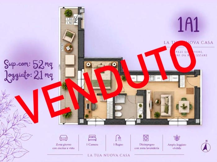 Appartamento bilocale in vendita in Via Certosa di Pavia, Centro, Lacchiarella