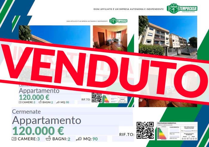 Appartamento trilocale in vendita in Via Castagneto, Cermenate