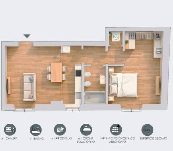 Appartamento bilocale in vendita in Via del Ponte alle Mosse, Porta al Prato San Jacopino, Firenze