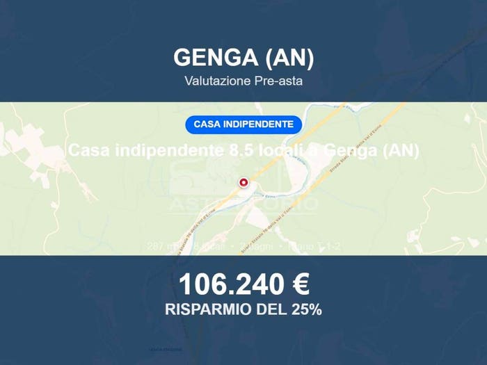 Casa quadrilocale in vendita in Frazione Palombare, Camponocecchio, Genga