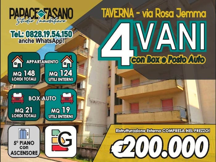 Appartamento quadrilocale in vendita in Via Umberto Giordano, Centro, Battipaglia