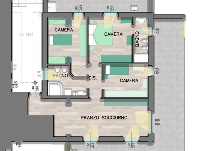 Appartamento con 5 locali in vendita in Via Giordano Bruno, Altidona