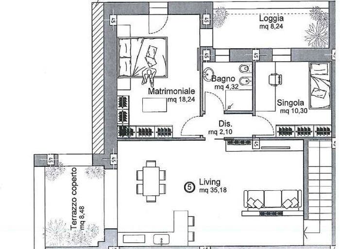 Appartamento con 6 locali in vendita in Via Vicoli, Vicoli Redentore, Ravenna