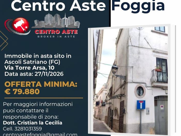 Appartamento con 6 locali in vendita in Via Torre Arsa Ascoli Satriano FG Italia, Ascoli Satriano