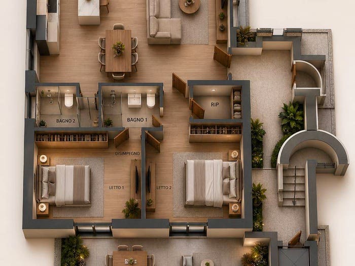 Appartamento quadrilocale in vendita in Via Suor Celestina Donati, Battistini Primavalle, Roma