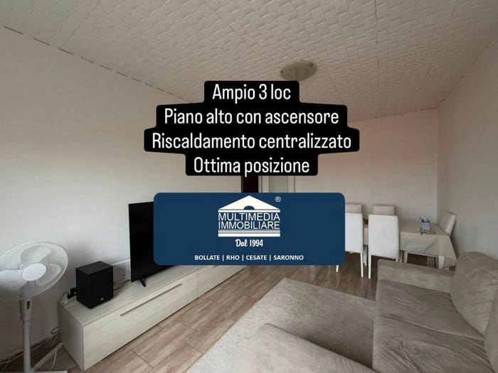 Appartamento trilocale in vendita in Via Monte Cervino, Centro, Bollate