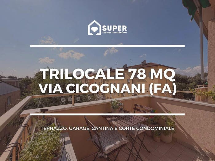 Appartamento trilocale in vendita in Via Antonio Cicognani, Faenza