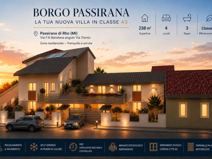 Casa con 5 locali in vendita in Via Fratelli Bandiera, Passirana Biringhello, Rho