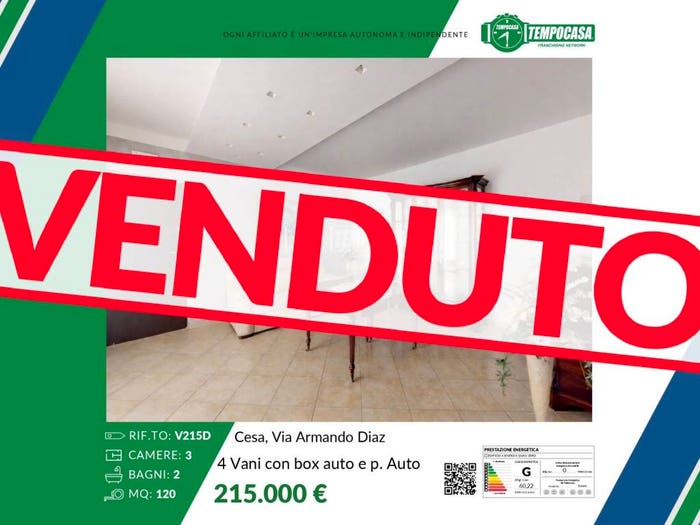Appartamento quadrilocale in vendita in Via Armando Diaz, Cesa