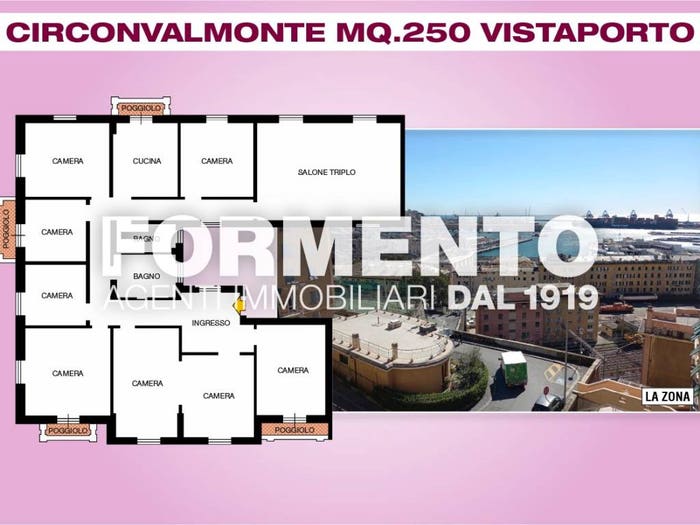 Appartamento con 6 locali in vendita in Via Pagano Doria, Dinegro, Genova