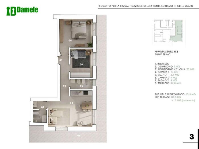 Appartamento trilocale in vendita in Piazza Assunta, Celle Ligure Pecorile, Celle Ligure