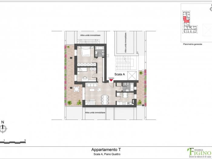 Appartamento quadrilocale in vendita in Via Ponte del Giuscano, Figino, Milano
