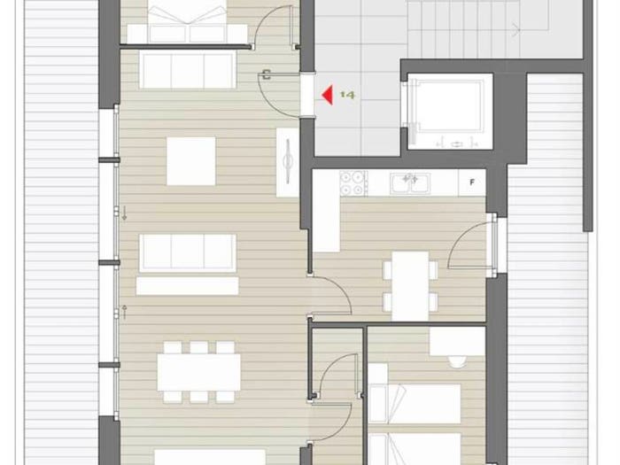 Appartamento quadrilocale in vendita in centro, Centro, Laives