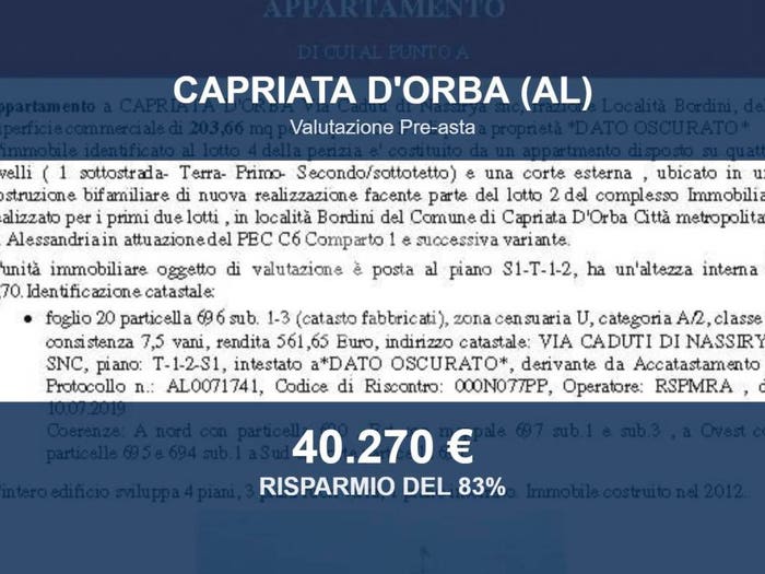 Appartamento con 6 locali in vendita in Via Caduti di Nassirya snc, Centro, Capriata d'Orba