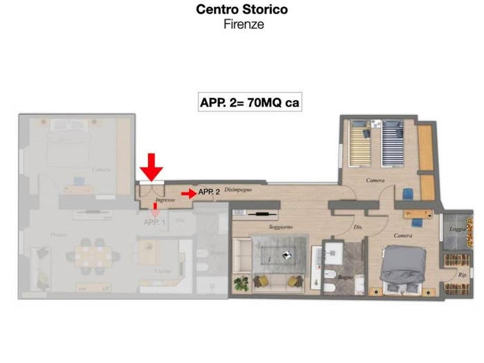 Appartamento quadrilocale in vendita in Santo Spirito, Firenze