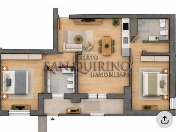 Appartamento trilocale in vendita in Via Emilia Est, Centro, Rubiera