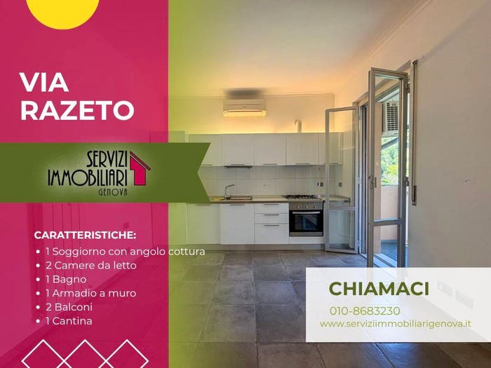 Casa trilocale in vendita in Via Enrico Razeto, San Martino, Genova