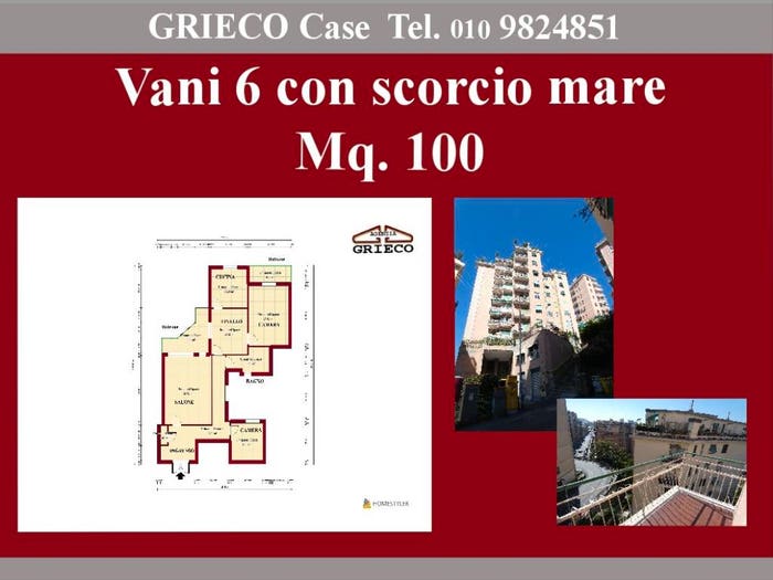 Appartamento quadrilocale in vendita in Via Giovanni Amarena, Marassi, Genova