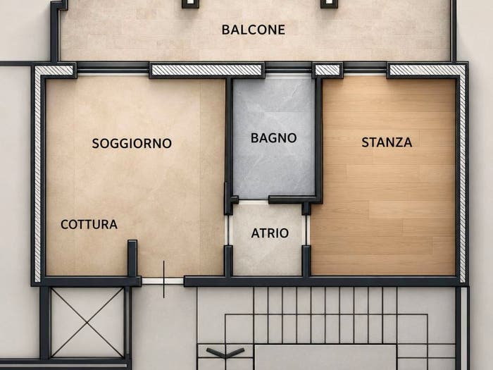 Appartamento bilocale in affitto in Via Padre Emilio Chiocchetti, Solteri, Trento