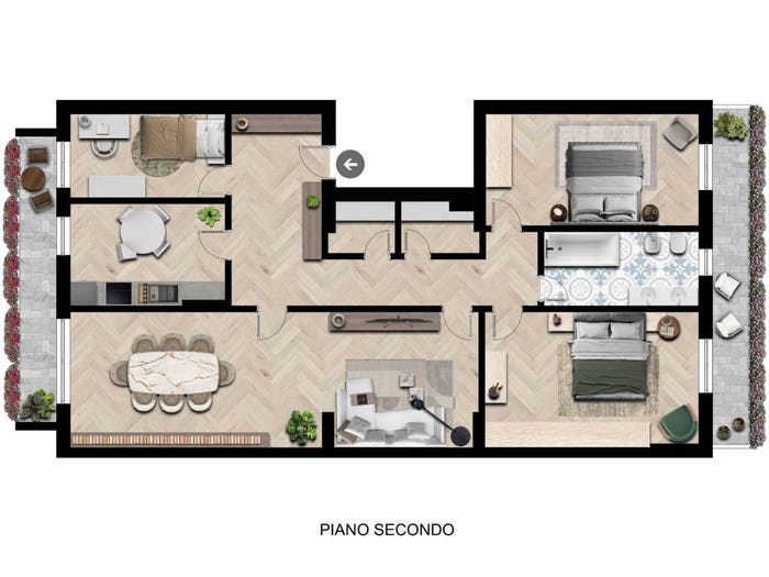 Appartamento quadrilocale in vendita in Piazza Indipendenza, Centro, Cervignano del Friuli