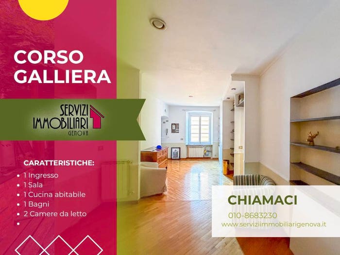 Appartamento trilocale in vendita in Corso Galliera, Marassi, Genova