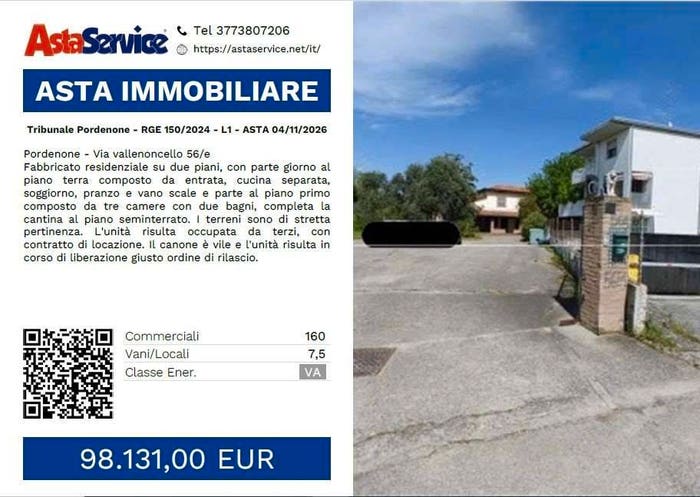 Appartamento con 6 locali in vendita in Via vallenoncello e, Vallenoncello, Pordenone