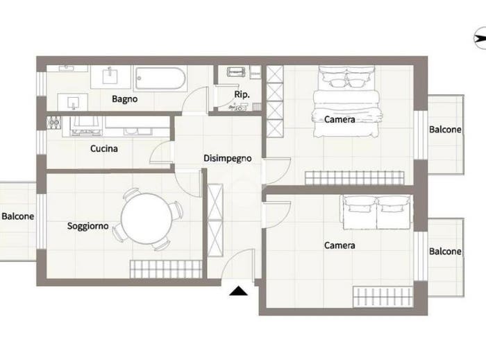 Appartamento trilocale in vendita in Via tartini, Dergano, Milano