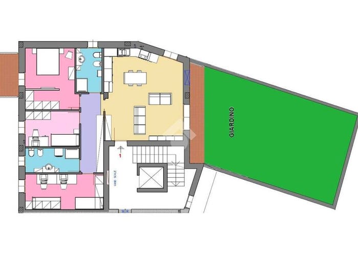 Appartamento con 5 locali in vendita in Zona residenziale tranquilla, Beccacivetta Azzano, Castel d'Azzano