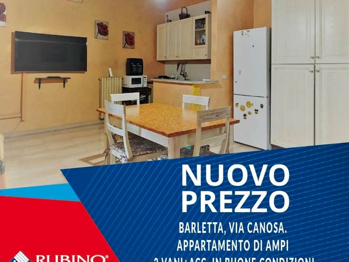 Appartamento bilocale in vendita in Via Canosa, Borgovilla Barberini, Barletta