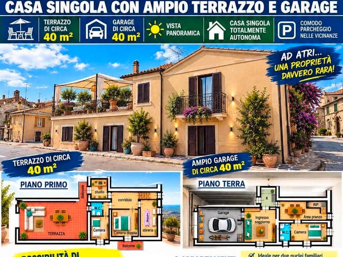 Casa con 6 locali in vendita in Viale delle Clarisse, Centro, Atri
