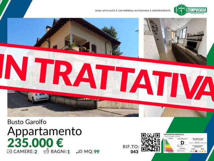 Appartamento trilocale in vendita in Via San Pietro F, Centro, Busto Garolfo